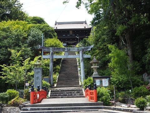 柿本人麿の辞世の句が入った「柿本神社」の御朱印 (島根県益田市)