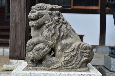 静勝寺の狛犬達