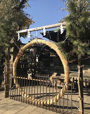 年の瀬の五條天神社