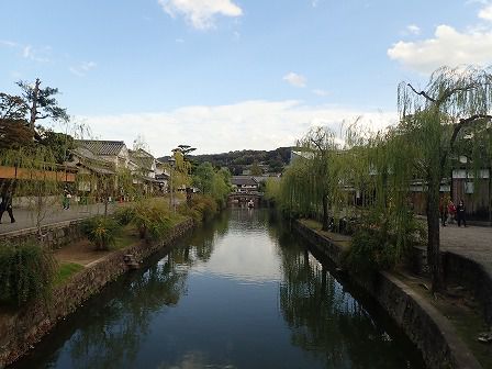 倉敷散策、白壁の町並み、阿智神社
