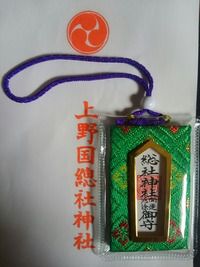 上野総社神社 開運厄除御守(群馬県前橋市元総社)