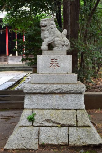 土支田八幡宮の狛犬達