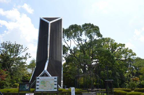 まち歩き八幡1163 石清水八幡宮 胸像 ボーイスカウト